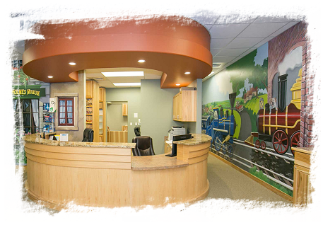 Front office desk at Every Kid Eugene, Pediatric Dentistry